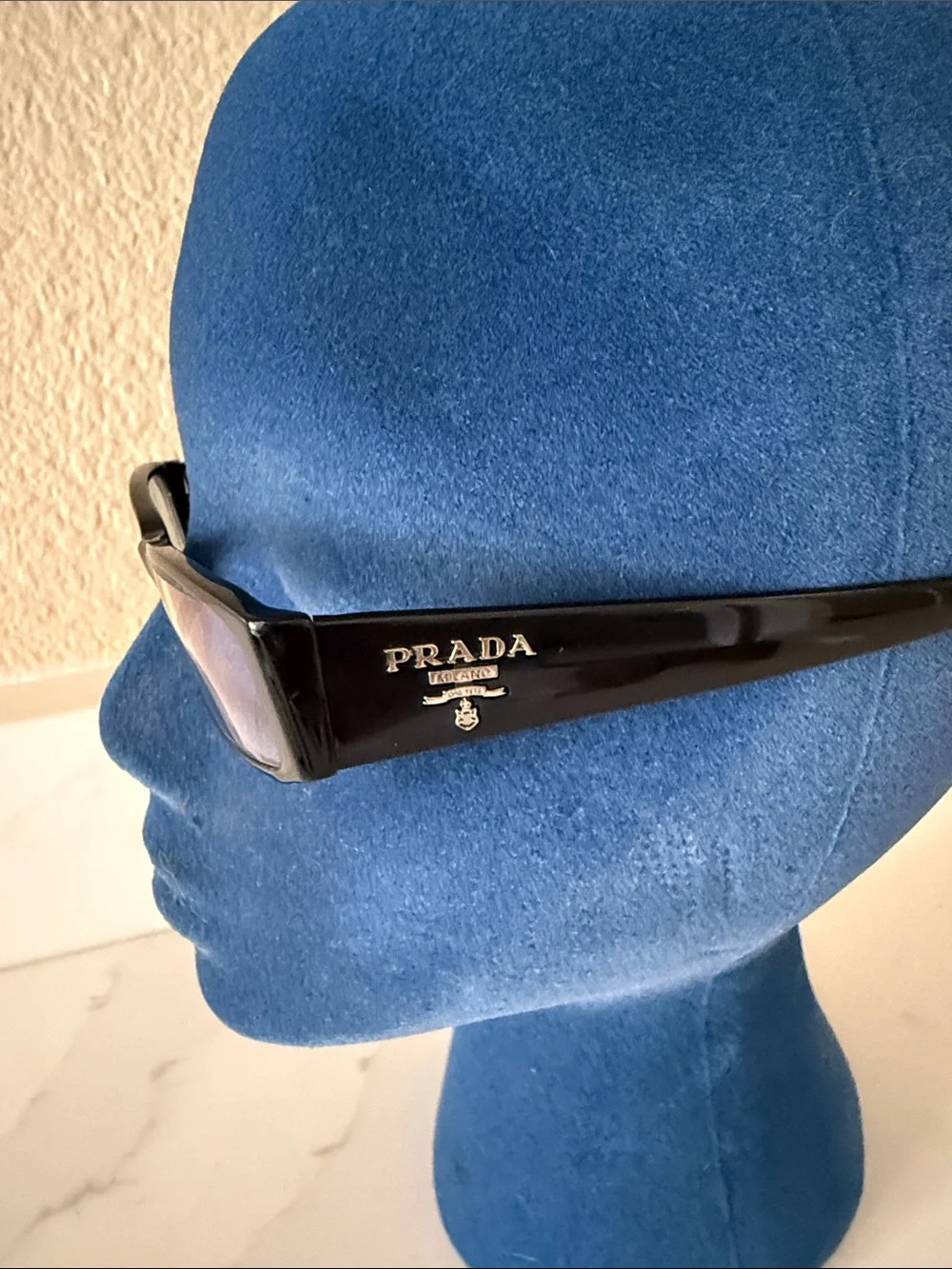 Prada Black Rectangular Glasses VPR 22M